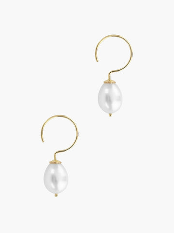 パールフープピアス