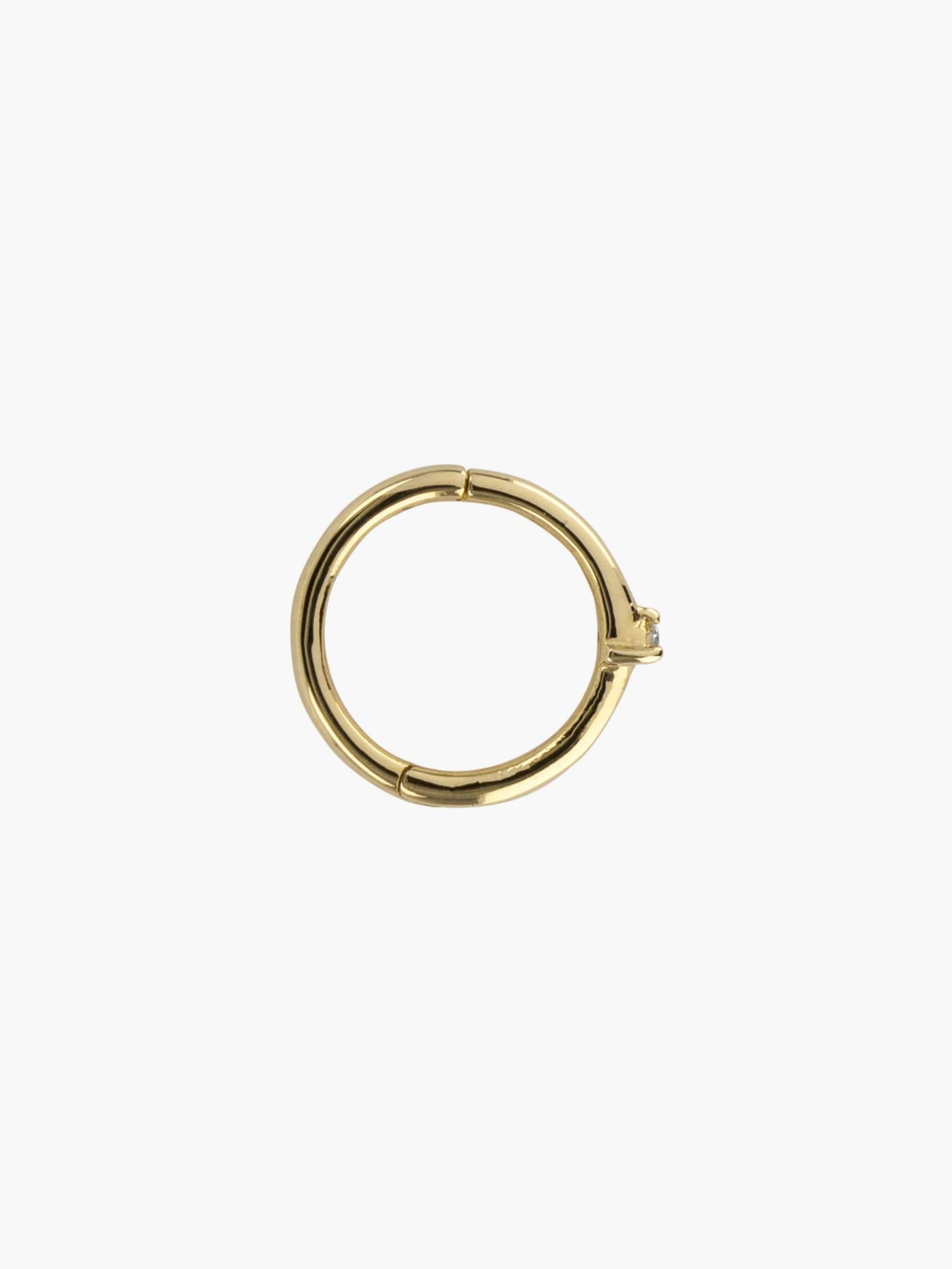ダイヤモンドフープピアス