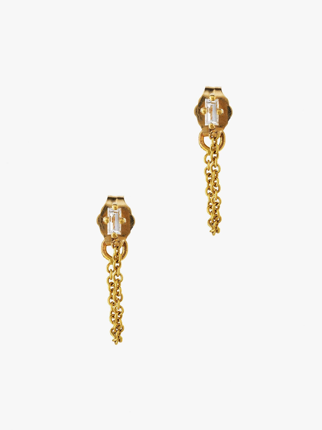 ダイヤモンドチェーンピアス